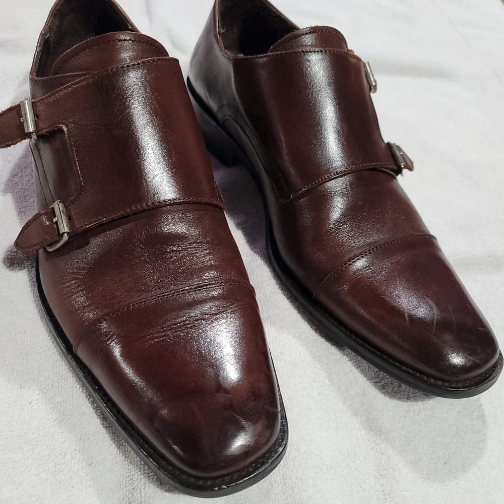To-Boot Leather monk-strap oxfords